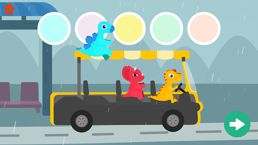 공룡 버스 - 아이들을 위한 페인팅 게임