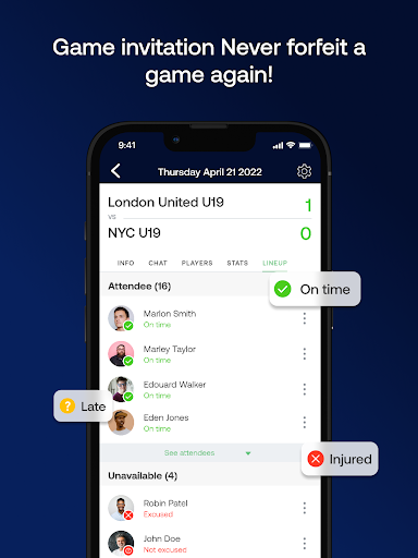 Screenshot of SportEasy