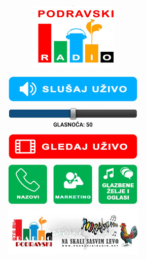 Android application Podravski Radio screenshort