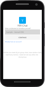 Y99 Chat - Your friend finder
