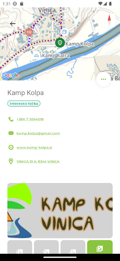 Android application eBikeKolpa screenshort