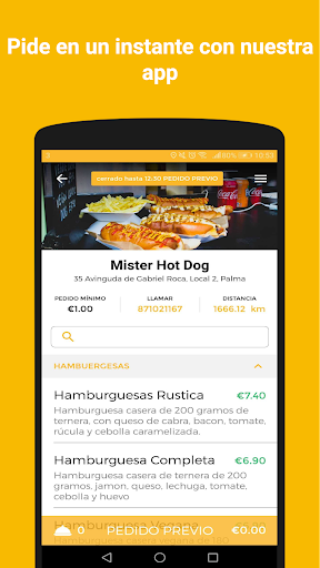 Android application Mister Hot Dog screenshort