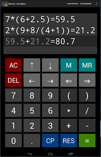 Maven Expression Calculator
