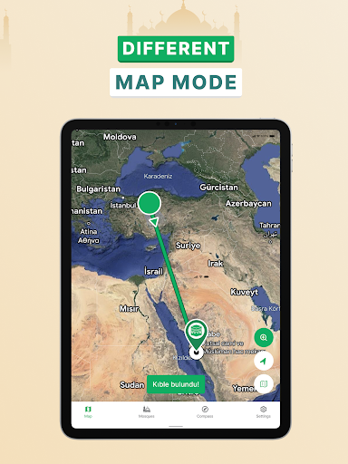 Qibla Compass Direction Finder