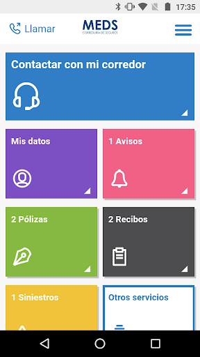MEDS Seguros Screen 2