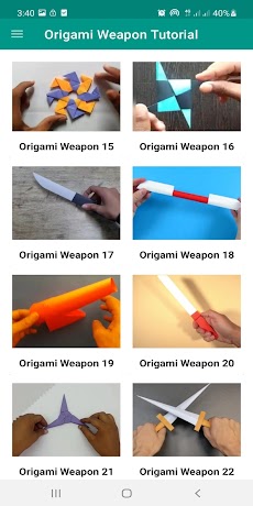 Weapons Paper Origami Easyのおすすめ画像5