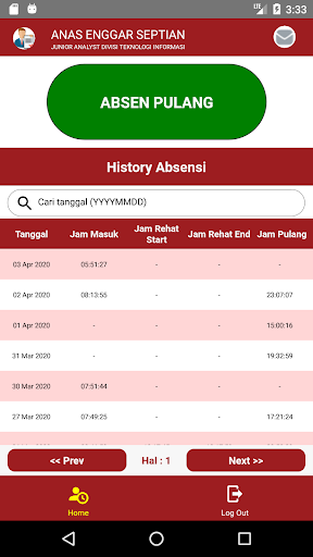 Jatim Presences Screen 2