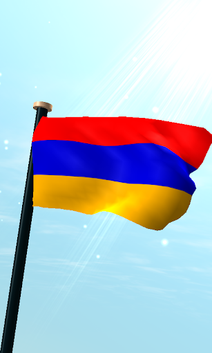 Android application Armenia Flag 3D Live Wallpaper screenshort