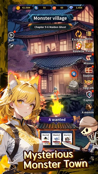 Raising a Girl Hunter Idle RPG 1.2.3 APK + Mod (High Damage) for Android