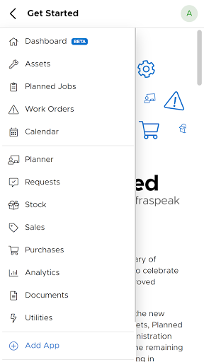 Android application Infraspeak Manager screenshort