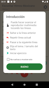 Screenshot 4 Himno México Memorizar Escucha android