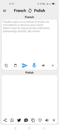 Android application French To Polish Translator screenshort
