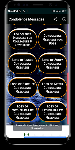 Condolence Messages Screen 3