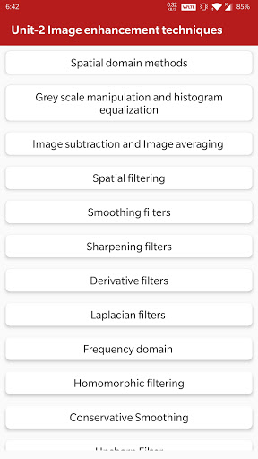 Digital Image Processing Screen 2