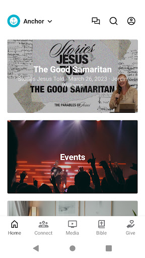 Android application Anchor Church TX screenshort