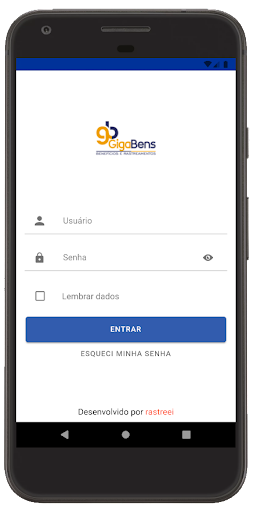 Android application GigaBens Rastreamento screenshort