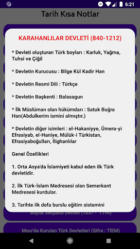 KPSS TARİH - İnternetsiz