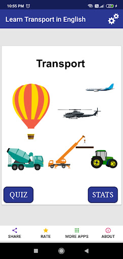 Android application Learn Transport in English screenshort