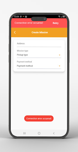 Android application we post express customer screenshort