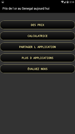 Prix de lor en Senegal aujour