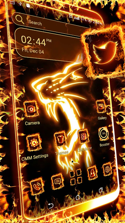 Fire Lion Launcher Theme - 2.3 - (Android)