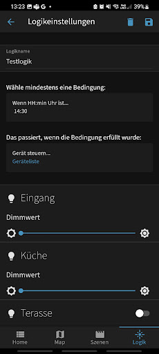 Android application LightsUp screenshort
