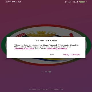 Android application ONE WORD RADIO screenshort