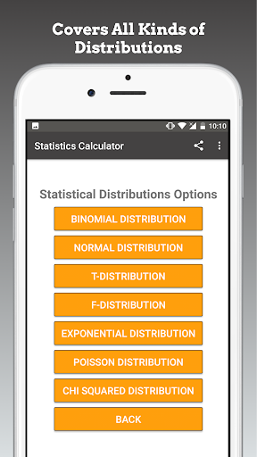 Screenshot of Statistics Calculator