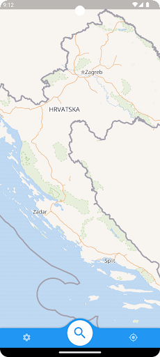 Android application Map of Croatia screenshort