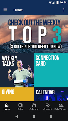 Android application Great Lakes Church App screenshort
