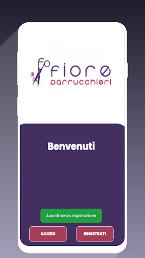 Android application Fiore Parrucchieri screenshort