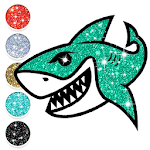 Cover Image of Herunterladen Baby Shark Malbuch Glitter 7.0 APK