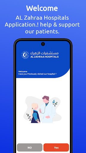 Android application Al-Zahraa Hospitals Group screenshort