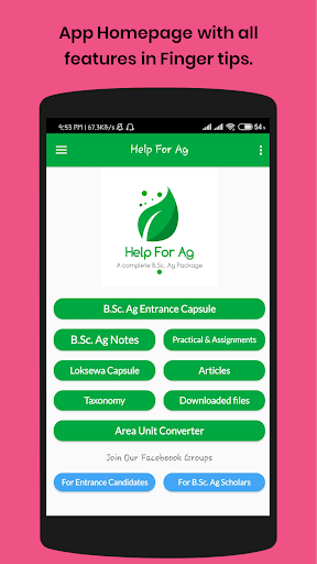 Android application Help For Ag App: MCQs & Notes screenshort