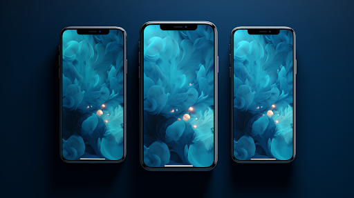 Aesthetic Blue Wallpaper Screen 2