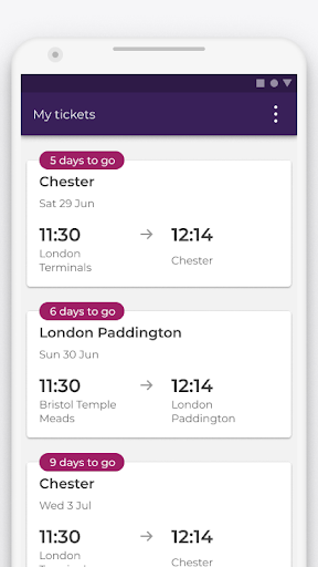 Inntel Mobile Rail Tickets Screen 3