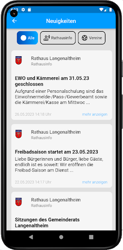 Langenaltheim meine Heimat App Screen 2