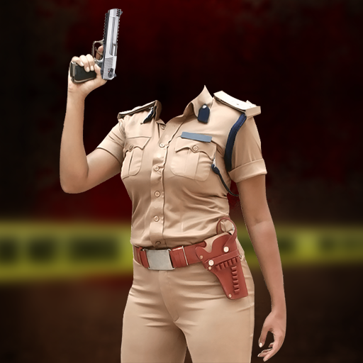 Woman Police Suit Photo Editor