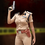 Woman Police Suit Photo Editor icon
