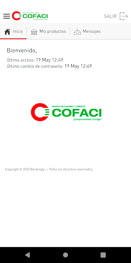 Android application COFACI screenshort