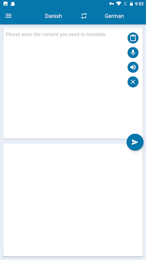 Android application Danish German Translation screenshort