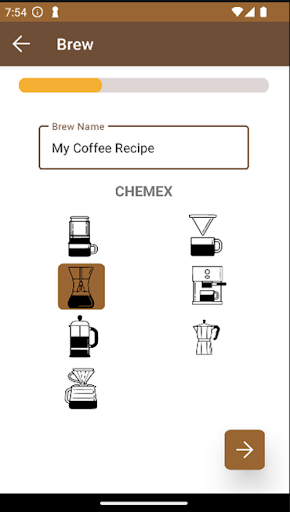 Android application CoffeeBase screenshort