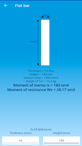 Marine steel calculator