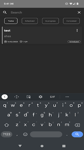 Android application MyTask - Todo screenshort