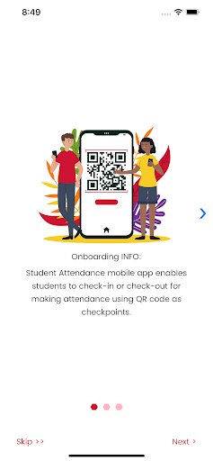 Android application QR Attendance screenshort