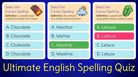 Ultimate English Spelling Quiz 2023.06 (Mod/APK Unlimited Money) Download 1