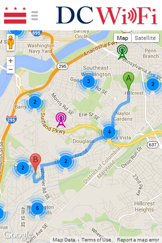 DC WiFi Hotspot Finder Screen 3