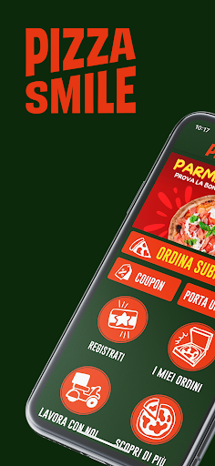 Android application Pizza Smile screenshort
