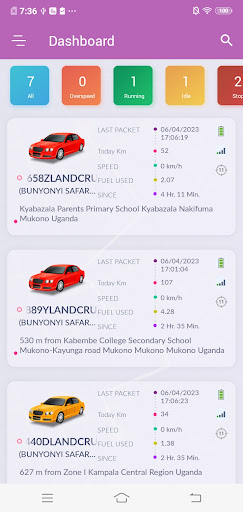 Latitude FleetTrack Screen 3