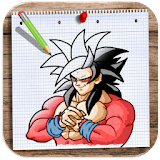 How to Draw and Colour DBZ icon